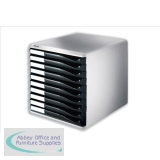 Leitz Form Set Filing Unit with 10 Drawers A4 W291x352x291mm Black and Grey Ref 5281-95