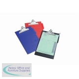 Rapesco Clipboard PVC-finish Heavy-duty A4 Red Ref 0490