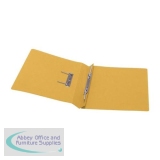 5 Star Transfer Spring File 315gsm 38mm Foolscap Yellow [Pack 50]