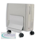 Compucessory CPU Stand Mobile Metal Adjustable 121-172mm W 264xD270xH230mm Ref CCS55140