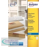 Avery Clear Inkjet Label 99.1x67.7mm 8 per Sheet Pack of 25 J8565-25
