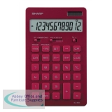 Sharp Design Calculator Red EL-364BRD
