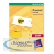 Avery Laser Label Circle Fluorescent Yellow Pack of 25 L7670-25