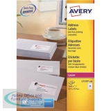 Avery Addressing Labels Laser Jam-free 24 per Sheet 63.5x33.9mm White Ref L7159-100 [2400 Labels]