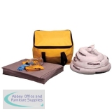 Fosse Maintenance Spill Kit Cube of Pads Socks Gloves Goggles and Bag for 35 Litre Spill Ref M-35-CB