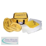 Fosse Chemical Spill Kit Cube of Pads Socks Gloves Goggles and Bag for 35 Litre Spill Ref U-35-CB