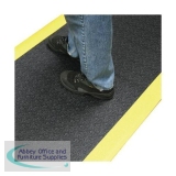 Orthomat Charcoal and Yellow Mat Vinyl Foam Size 900x1500mm Ref AF010702