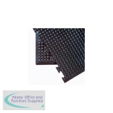 COBA Bubblemat Standing Surface Middle Section Mat Hard-wearing Rubber W600xD900xH14mm Black Ref BF010004