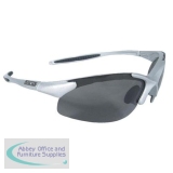 Dewalt Safety Glasses Rubber Temples Nose Piece and Anti-UV Polycarbonate Lens Ref Infinity Smoke