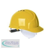 Martcare MK7 Vented Helmet Terylene Harness Ventilated Yellow Ref AHN120-100-2G1