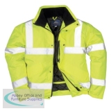 Portwest High Visibility Bomber Jacket Polyester Stain-resistant Extra Large Yellow Ref S463XLGE