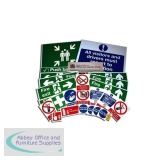 Office Safety Signs Kit Selection Various Polypropylene ISO7010 Certified Ref MP105/R
