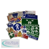 Safety Sign Kit For Catering Polypropylene ISO7010 Certified Ref MP101/R