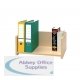 Rotadex Standa File Desktop Bookcase Flat-packed Maple Ref SF10