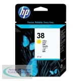 Hewlett Packard No38 Pigment Inkjet Cartridge Yellow C9417A