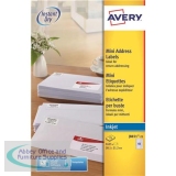 Avery Mini Address Labels Inkjet 65 per Sheet 38.1x21.2mm White Ref J8651-25 [1625 Labels]