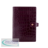 Filofax Osterley Personal Organiser for Paper Size 95x171mm Plum Ref 021676