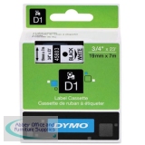 Dymo 2000/5500 Tape 19mm Black/White 45803 S0720830