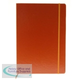 Silvine Executive Soft Feel Notebook Ruled with Marker Ribbon 160pp 90gsm A4 Tan Ref 198TN