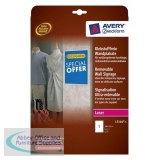 Avery Removable Self Cling Sign White L7116-5