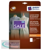 Avery Self Laminating Adhesive Sign White L7117-5