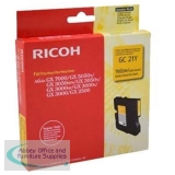 Ricoh Aficio GX3000/3050N GC21Y Inkjet Cartridge Yellow 405535