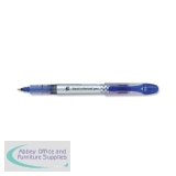 5 Star Rollerball Pen Liquid Ink 0.7mm Tip 0.5mm Line Blue [Pack 12]