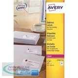 Avery Addressing Labels Laser Jam-free 18 per Sheet 63.5x46.6mm White Ref L7161-40 [720 Labels]