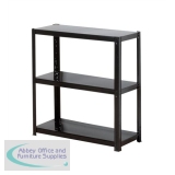Storage Solutions Light Duty Boltless 3-Shelf Unit Black ZZLS3BK076B07030