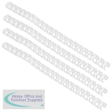 Acco GBC A4 8mm 34-Loop Wires 3:1 Pitch White Pack of 100 RG810570