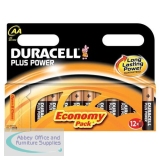 Duracell Plus Battery AA Pack of 12 81275378