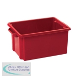 Strata Storemaster Maxi Crate External W470xD340xH240mm 32 Litres Red Ref HW46