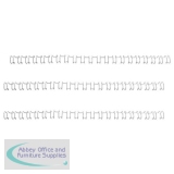 GBC Binding Wire Elements 21 Loop 130 Sheets 14mm for A4 Silver Ref IB161438 [Pack 100]