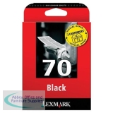Lexmark No70 Inkjet Cartridge Black 12AX970E