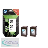 Hewlett Packard No338 Inkjet Cartridge Black Pack of 2 CB331EE