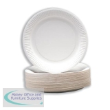 Paper Plate 7 inch White Pack of 100