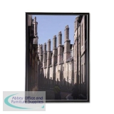 5 Star Facilities Snap Photo Frame with Non-glass Polystyrene Front Back-loading A4 297x210mm Black