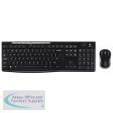 Logitech MK270 Keyboard and Mouse Desktop Combo Wireless Black Ref 920-004523