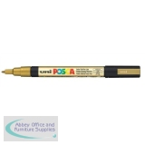 uni Posca PC3M Marker Fine Tip Line Width 0.9-1.3mm Gold Ref 9002016 [Pack 12]