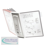Durable Sherpa Wall Display Unit Empty with Capacity for 10 Panels Ref 5621/10