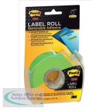 Post-it Super Sticky Removable Label Roll Green 25mmx18m Ref 2600GEU