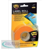 Post-it Super Sticky Removable Label Roll Orange 25mmx18m Ref 2600OEU