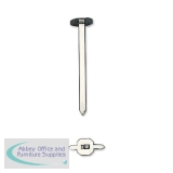 Whitecroft Paper Binders Tinned Steel with Washers 76mm Ref 36361 [Pack 200]