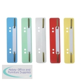 Durable Flexi Filing Strip Fasteners for 60mm and 80mm Assorted Colours Ref 6910/00 [Pack 25]