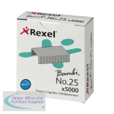Rexel Staples No25 Bambi Pack of 5000 05025