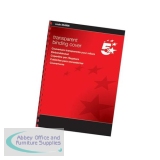 5 Star Comb Binding Covers PVC 250 micron A4 Clear [Pack 100]