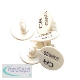 Versapak Security Seal Printed White Pack of 500