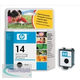 Hewlett Packard No14 Inkjet Cartridge Black C5011DE