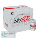 Diet Coca Cola Can 330ml Pack of 24 A00749