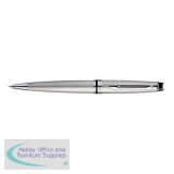 Waterman Expert Ball Pen Satin Matt Chrome Medium Blue Ink Ref S0952100